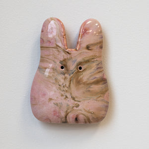 Neopolitan Ceramic Wall Bunny