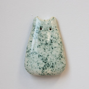 Green Jasper Ceramic Wall Creature