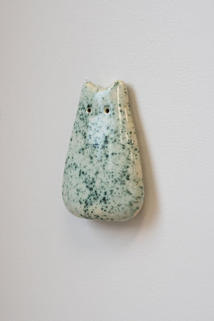 Green Jasper Ceramic Wall Creature