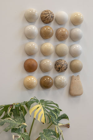 Ceramic Dome Gathered Stones Set With Creature (20)
