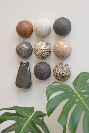 Ceramic Dome Glaze Study Set With Creature (9)