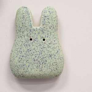 Mint Green Ceramic Wall Bunny
