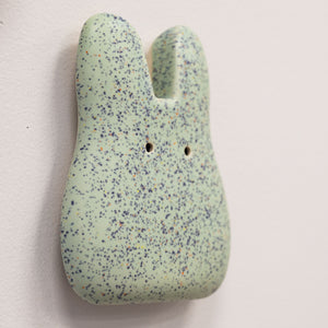 Mint Green Ceramic Wall Bunny
