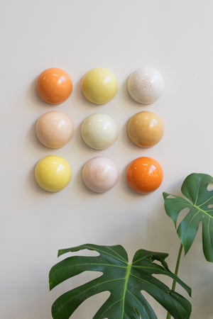 Ceramic Dome Apricot Fizz Set (9)