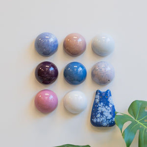 Ceramic Dome Blueberry Hour Set With Creature (9)