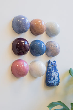 Ceramic Dome Blueberry Hour Set With Creature (9)