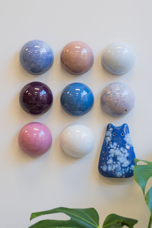 Ceramic Dome Blueberry Hour Set With Creature (9)