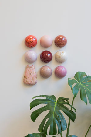 Ceramic Dome Marshmallow Set With Creature (9)