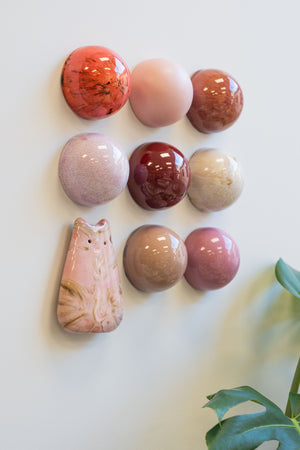 Ceramic Dome Marshmallow Set With Creature (9)