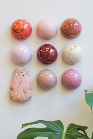 Ceramic Dome Marshmallow Set With Creature (9)