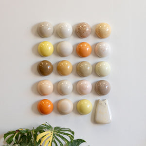 Ceramic Dome Apricot Fizz Set With Creature (20)