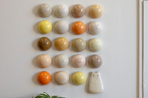 Ceramic Dome Apricot Fizz Set With Creature (20)