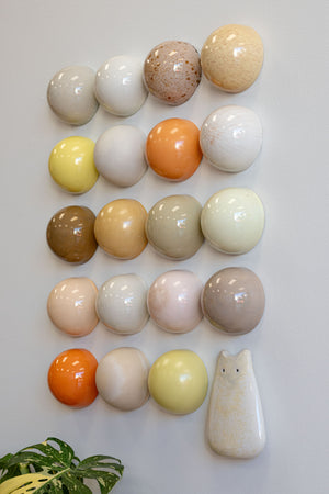 Ceramic Dome Apricot Fizz Set With Creature (20)