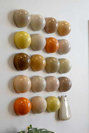 Ceramic Dome Apricot Fizz Set With Creature (20)