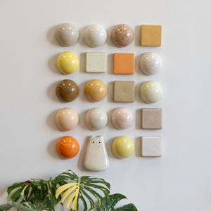 Ceramic Mixed Apricot Fizz Set With Creature (20)