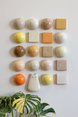 Ceramic Mixed Apricot Fizz Set With Creature (20)