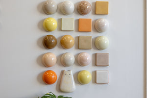 Ceramic Mixed Apricot Fizz Set With Creature (20)