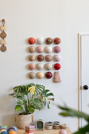Ceramic Dome Marshmallow Set With Creature (20)