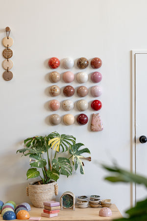 Ceramic Dome Marshmallow Set With Creature (20)