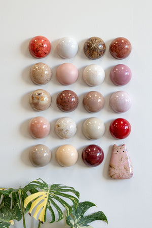 Ceramic Dome Marshmallow Set With Creature (20)