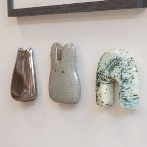 Black Walnut Ceramic Bunny