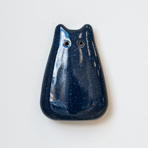 Hazy Blue Ceramic Wall Creature