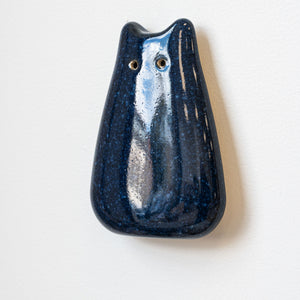 Hazy Blue Ceramic Wall Creature