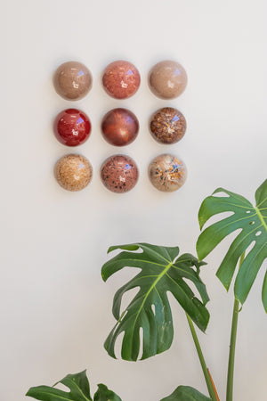 Ceramic Dome Copper Rose Set
