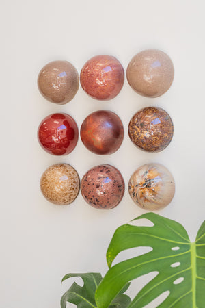 Ceramic Dome Copper Rose Set