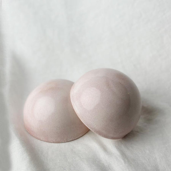 Ceramic Dome Rose Quartz