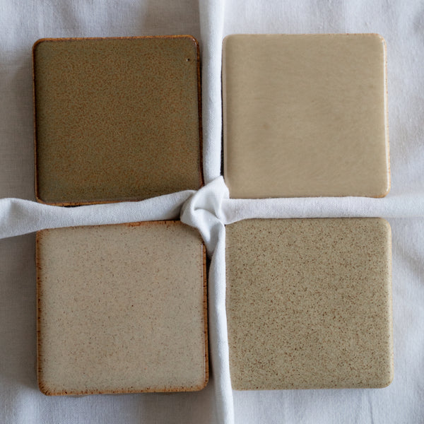 Ceramic Checkers Neutral Collection #3