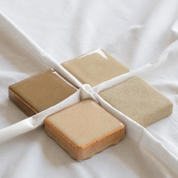 Ceramic Checkers Neutral Collection #3