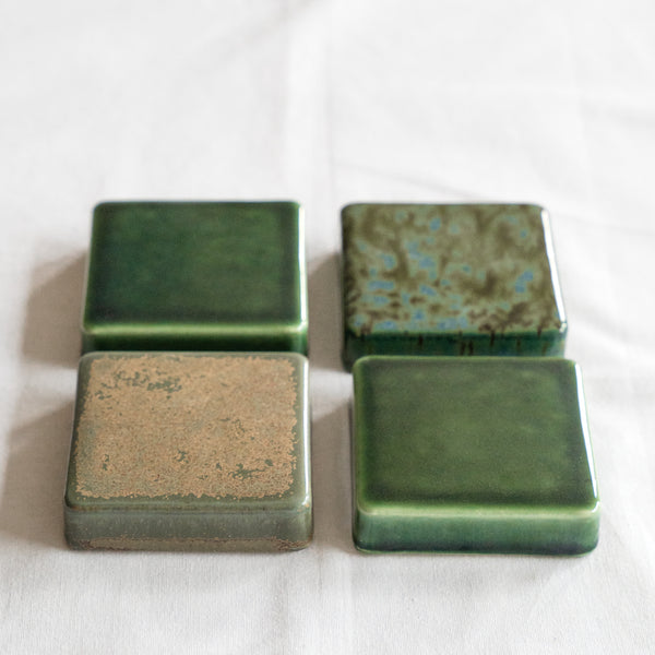 Ceramic Checkers Green Collection #2