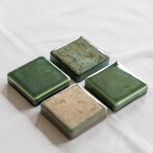 Ceramic Checkers Green Collection #2