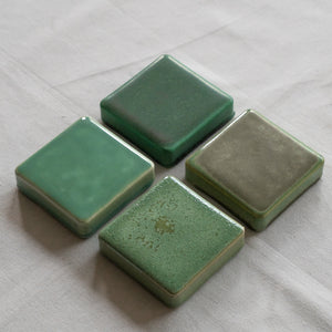 Ceramic Checkers Green Collection #3