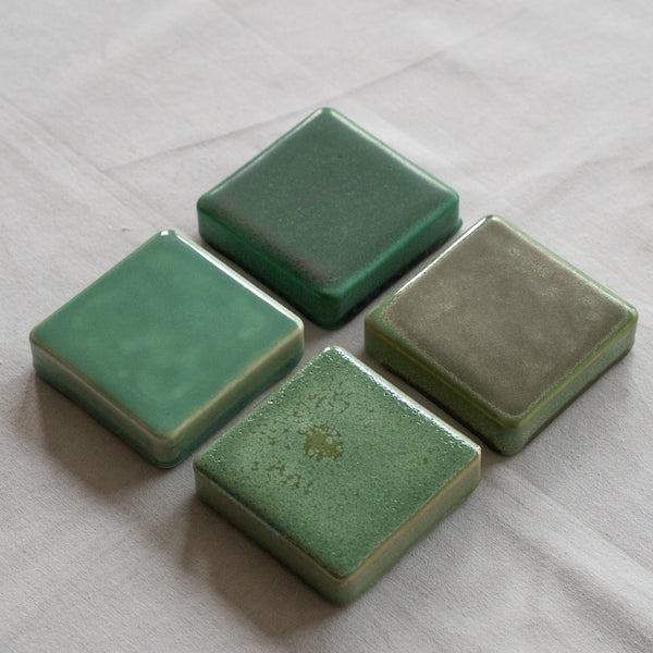Ceramic Checkers Green Collection #3