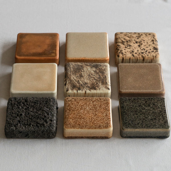 Ceramic 9 Checkers Earth Collection #1