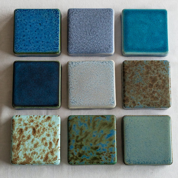 Ceramic 9 Checkers Ocean Collection #1