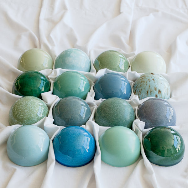 Ceramic Dome Green/Blue Collection