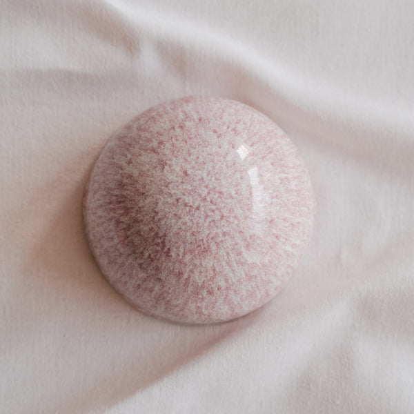 Ceramic Dome Pink Glass