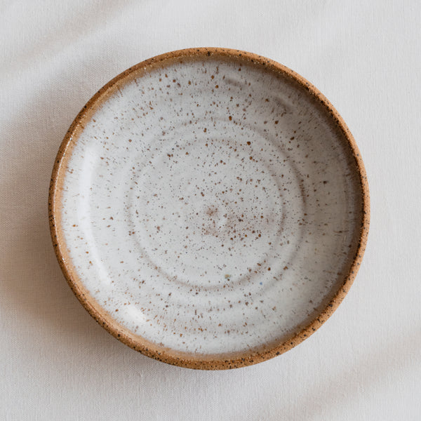 Ceramic Wall Plate White Opal