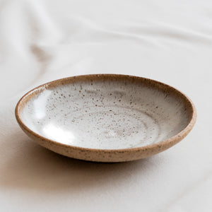 Ceramic Wall Plate White Opal